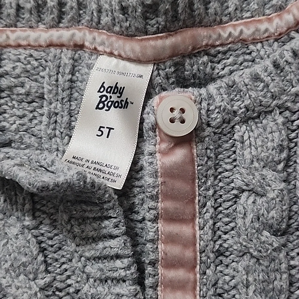 Grey 5T girl sweater - Picture 2 of 3